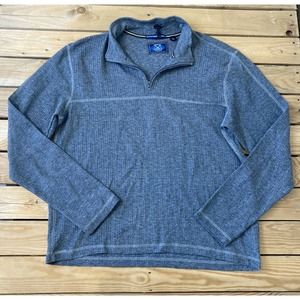 New VINTAGE 1945 Mens Half Zip Pullover Sweater XL